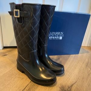 Sperry Pelican III Black Quilted - BLACK - Size: 6